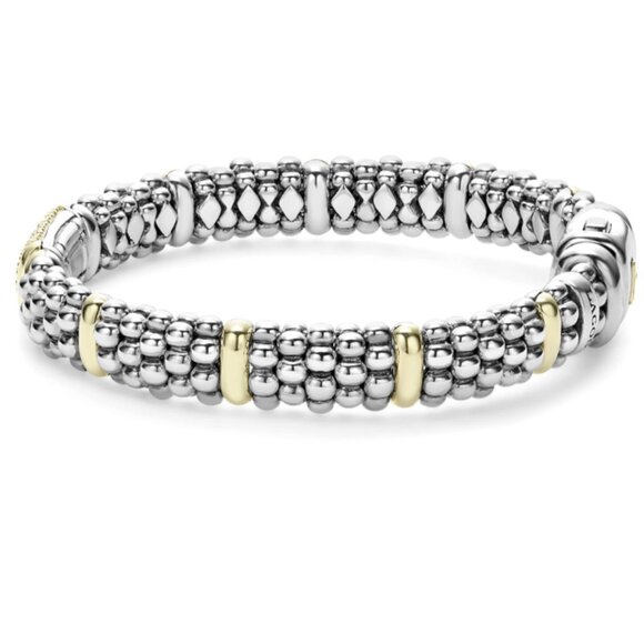 Pink Sapphire Caviar Bracelet | 9mm from Lagos Sz 7 - Picture 2 of 11